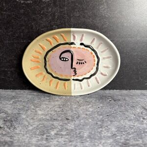 Anthropologie Sunburst Sun Face Jewelry Trinket Dish